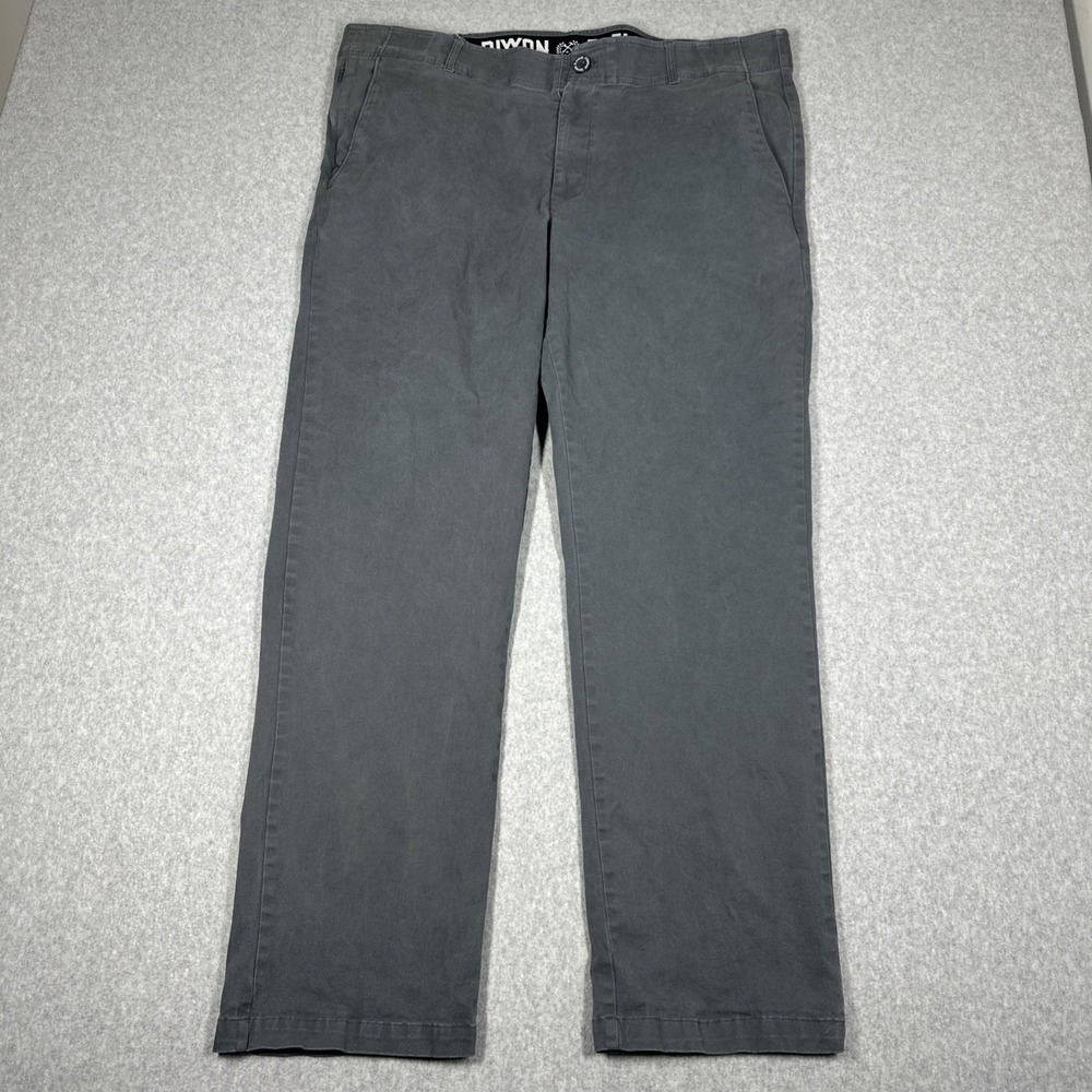 Dixxon D Flex Chino Pants Men's 40x32 Gray Straight Leg Stretch